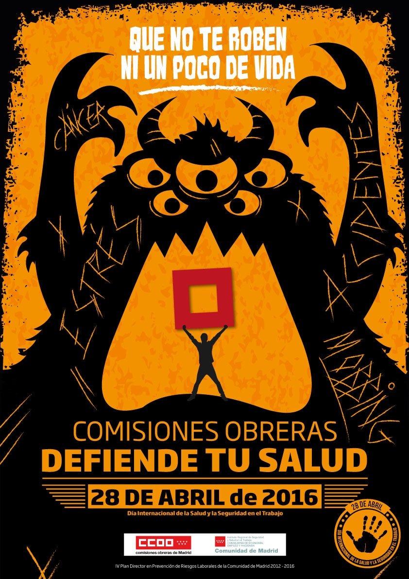 CCOObq's tweet photo. #28A día de la salud y la higiene en el trabajo. Peleamos todo el año para que no nos roben ni un poco de vida. https://t.co/tzlrc7V7s3