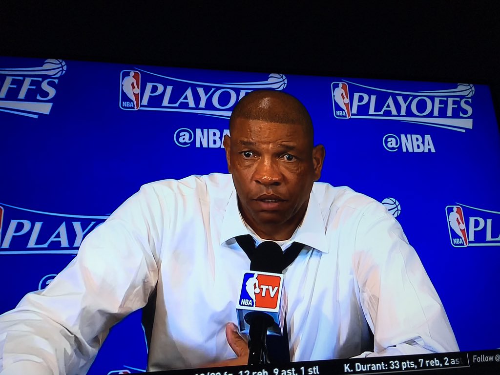 DrJer4's tweet photo. @ripcitymornings Watching postgame interviews on TNT and heard you ask "Glen" a great question. Job well done haha 😂 https://t.co/DkDclDDcOt