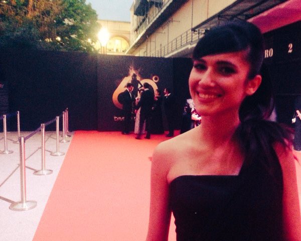 UniversoItaly's tweet image. #FOTO: Lodovica qualche giorno fa al #David2016 a Roma.