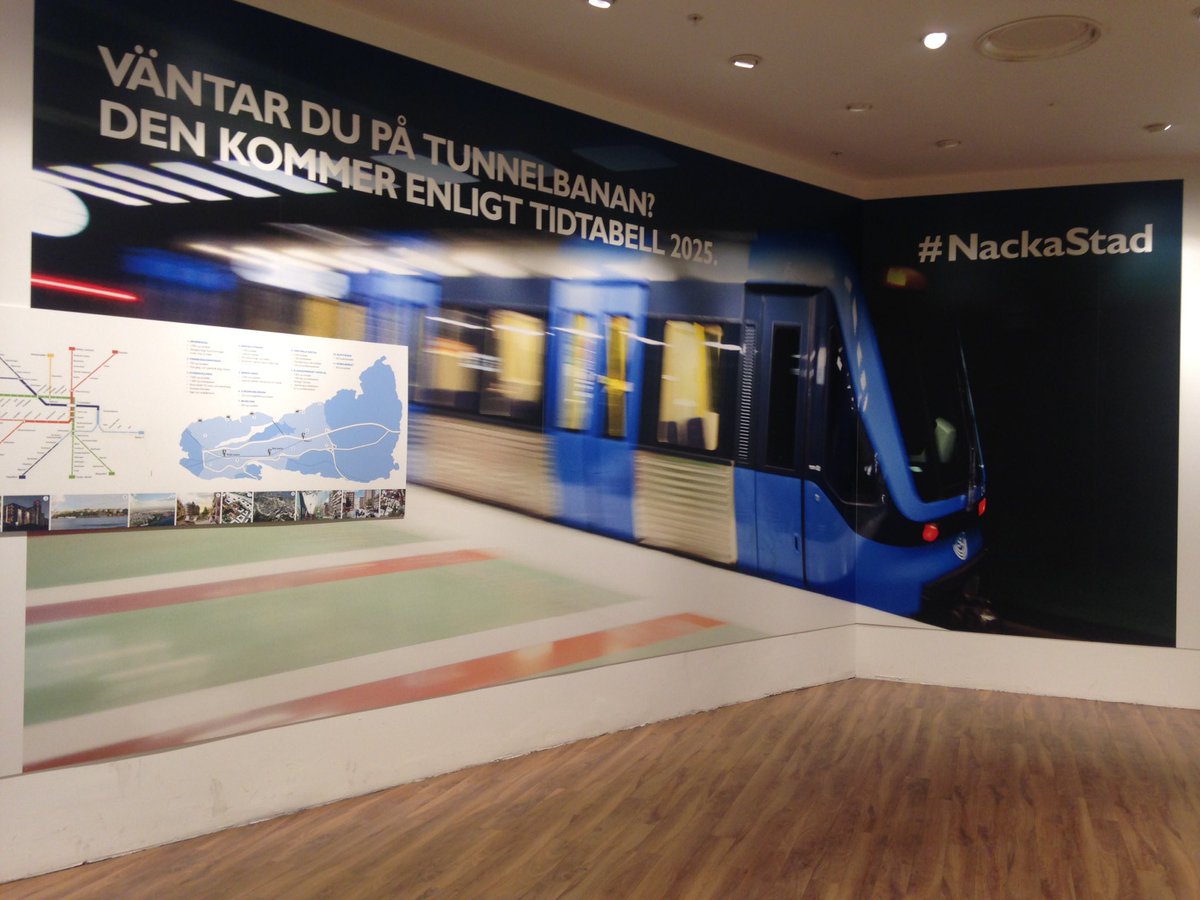 SNackaMer's tweet photo. Har ni sett kommunens utställning om tunnelbanan i Nacka Forum? 
#nacka #tunnelbana #nackaforum #nackakommun https://t.co/3xohUb7EOm