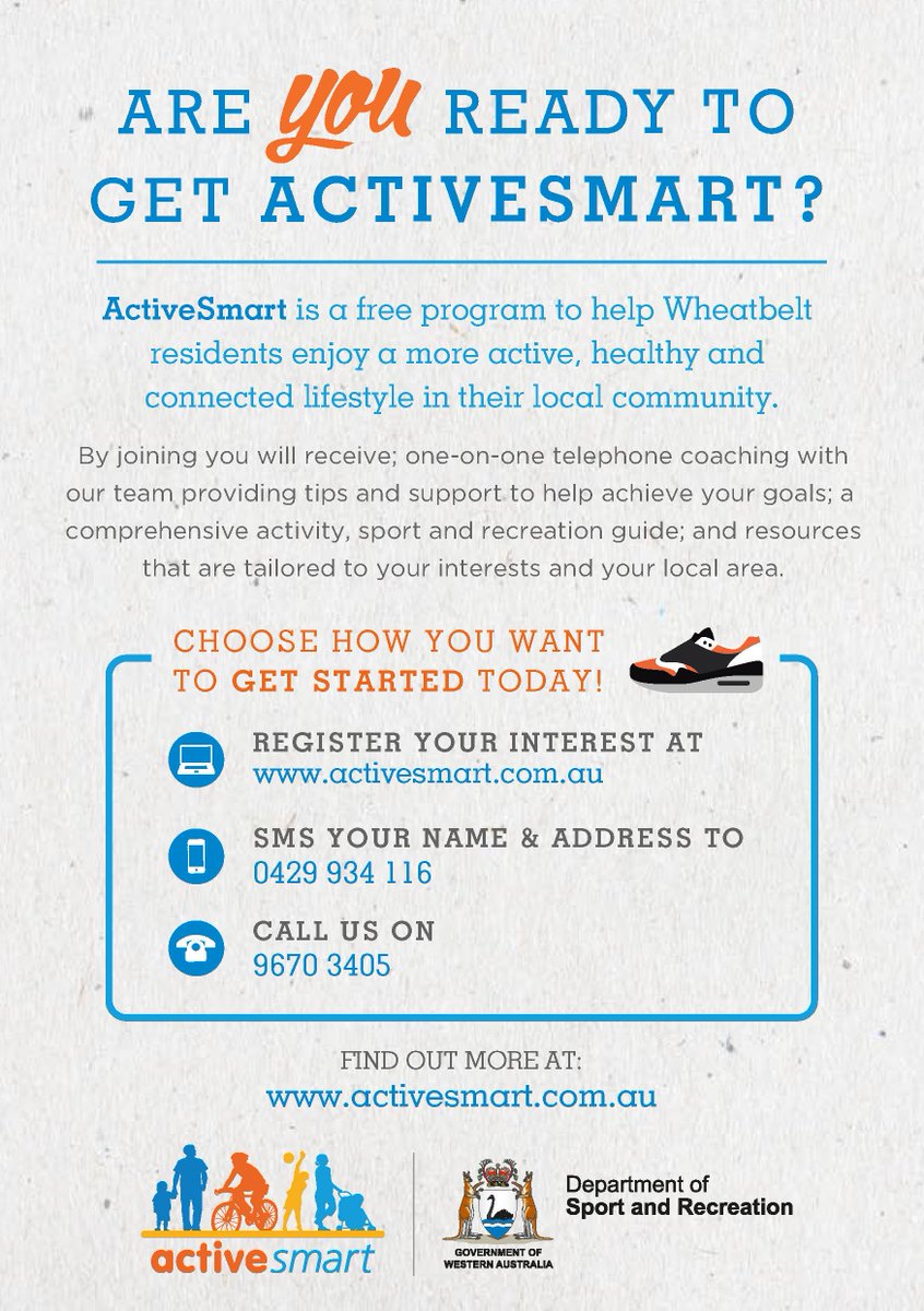 ShireOfKoorda's tweet photo. We are excited to announce #ActiveSmartWA is coming to #Koorda for #ActiveSmartKoorda. https://t.co/aUkNMcas8k