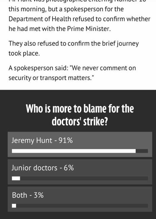 strutinUK's tweet photo. #supportjuniordoctors #JuniorDoctorsStrike don't believe Hunts lies! https://t.co/5GOwHnfNiT