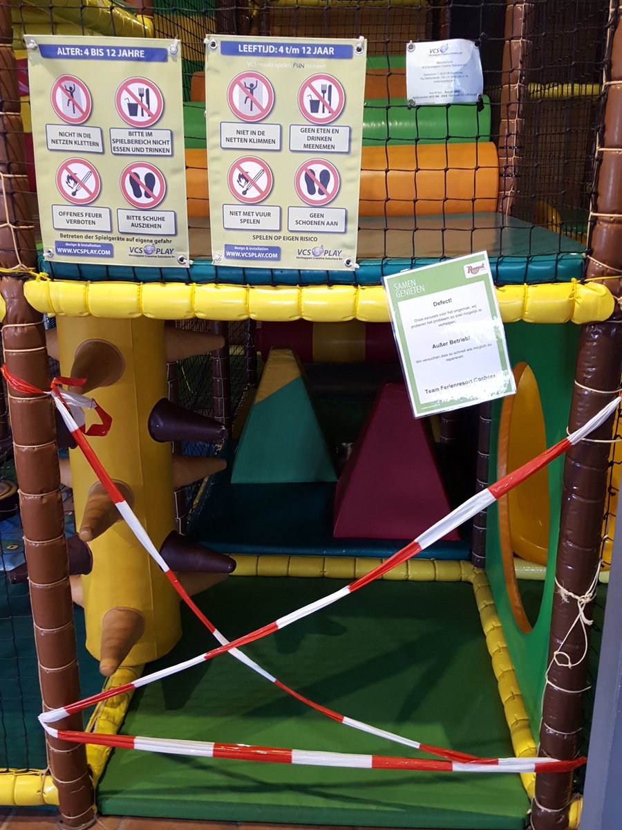 @Roompot Slecht:Boek je een park met indoorspeeltuin.Wordt pas 3 mei gemaakt.Handig in meivakantie! #kidsverdrietig