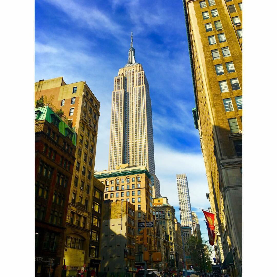 Beautiful sunny day in New York yesterday #empirestate