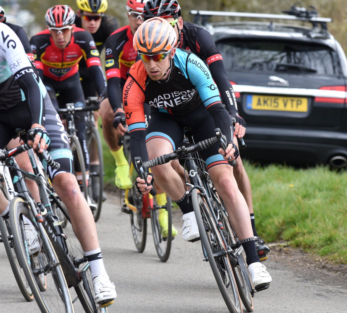 VeloUK's tweet photo. @CiCLEClassic little selection of photos of @MadisonGenesis riders in action on Sunday #offroadonroad #fullgas https://t.co/KViHOb7uXU