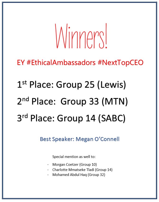 UJAccountancy's tweet photo. #NextTopCEO https://t.co/owVHGMaGpD