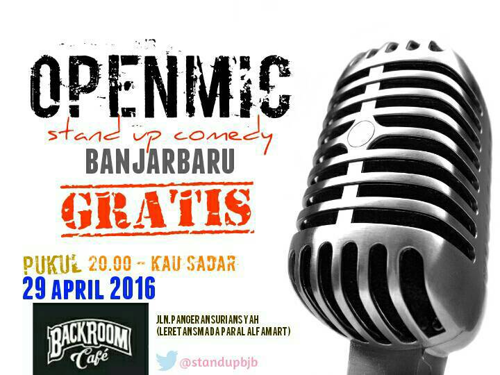 Dan jangan lupa malam sabtu ini kita juga ada #OpenMicBJB loh. Yuk dateng 😄