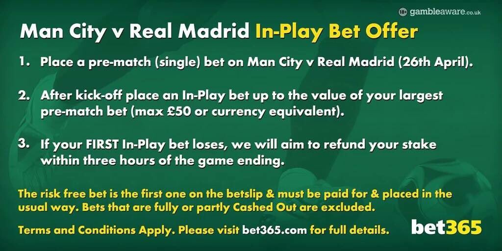 FootyProfitKing's tweet photo. Get in touch for a little hack we know to GUARANTEE PROFIT! 💰⚽️#ManCityvsRealMadrid #ManCity #ManchesterCity #profit https://t.co/7kpf0PGxGf