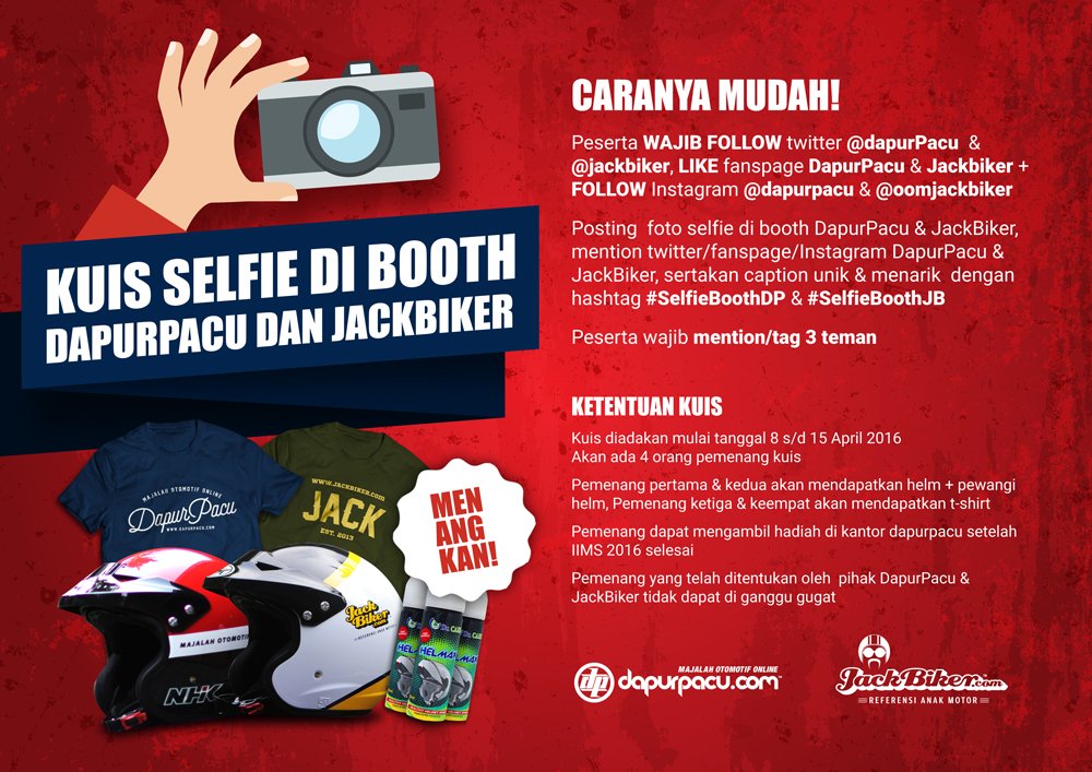 Halo bro &amp; sis, Pemenang Kuis #SelfieBoothDP &amp; #SelfieBoothJB udah ada nih! Udah siap?  :D
cc: <a href="/JackBiker/">JackBiker</a> <a href="/mydrcare/">Dr. Care</a>