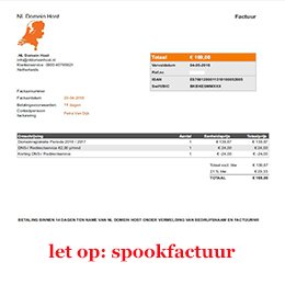 SIDN's tweet photo. Opnieuw waarschuwen we voor spookfacturen: betaal ze niet en meld 't bij @Fraudehelpdesk https://t.co/r7NZmRxzVR https://t.co/Q86HDR0C97