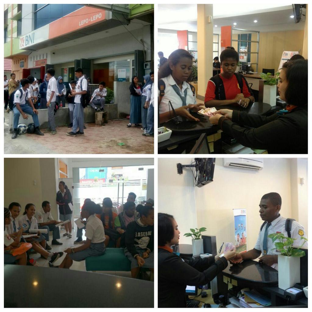 Pencairan PIP SMA di beberapa kantor layanan Bank BNI (sentani, entrop, waena, dan abepura) Papua.