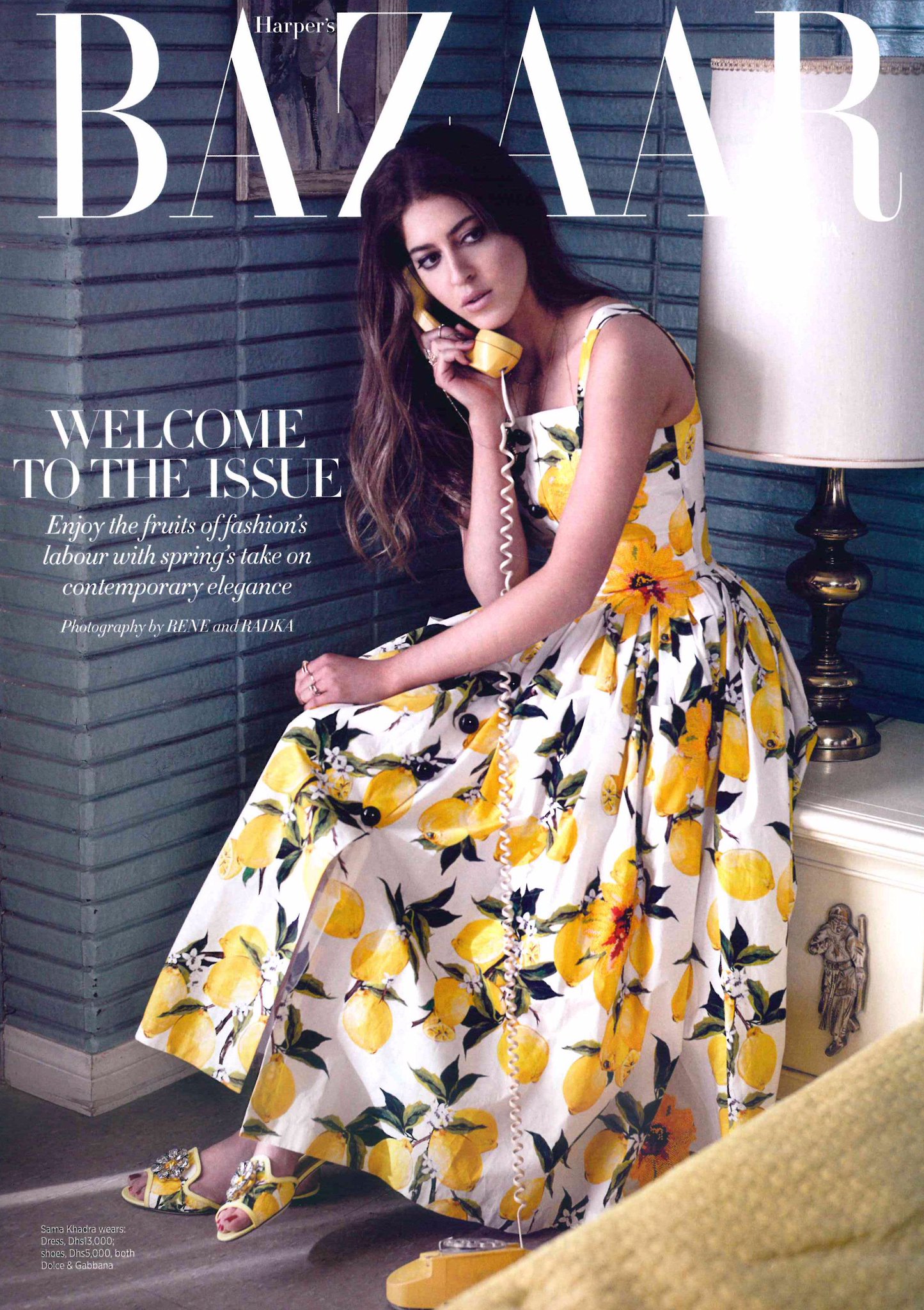 Dolce gabbana lemon dress top
