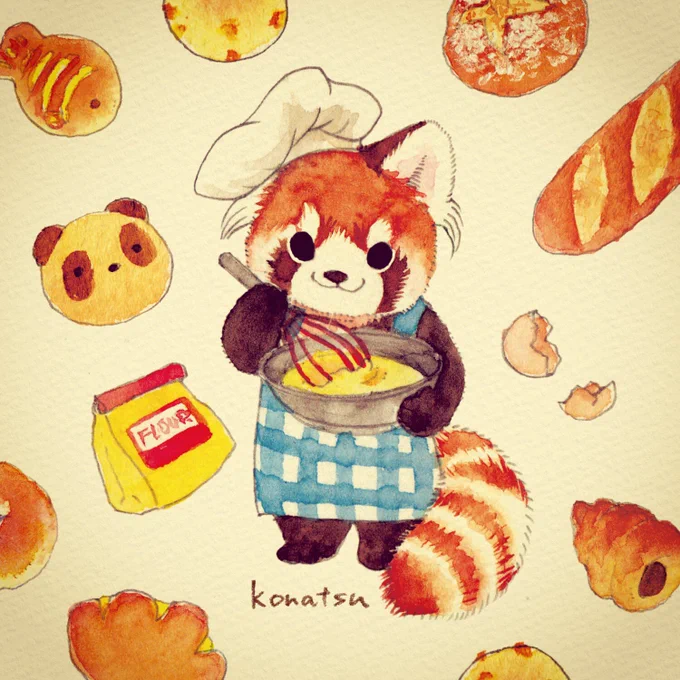 レッサーパンダのおいしいパンだ! 