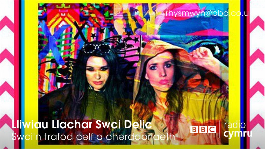 Lliwiau llachar <a href="/SwciB/">SwciB.ETH 🌴</a> - darganfod llais newydd trwy gelf <a href="/therealrhysmwyn/">Rhys Mwyn</a>   bbc.in/1TaOyKh