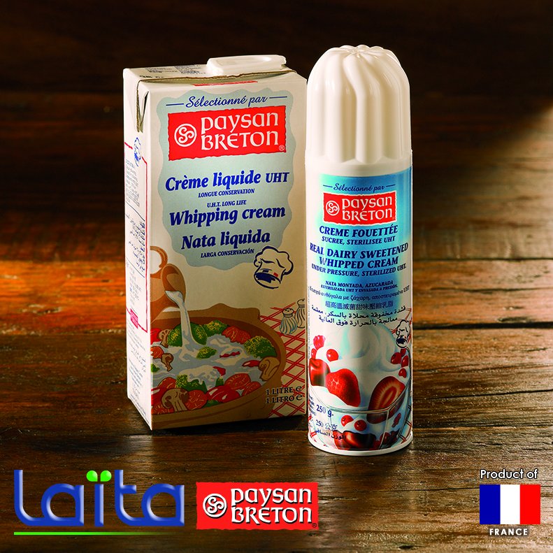 FoodChoiceq8's tweet photo. #PaysonBreton provides many dairy products, whipping cream is one of them https://t.co/ICclLr0V5p