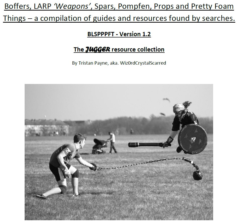 Wiz0rd_CS's tweet photo. Pleased to announce: "BLSPPPFT 1" #Jugger #Pompfen & #Spars, #Foam crafting tutorials. https://t.co/RVj9KWENF6 https://t.co/k1pREwk1OJ