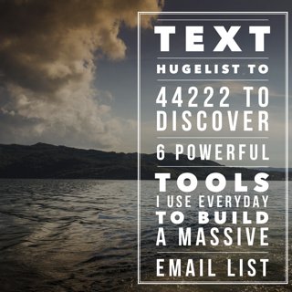 S_Jennings98's tweet photo. Text hugelist to 44222 to discover the only 6 list building tools you need. #onlinemarketing https://t.co/urBPFTuEF4