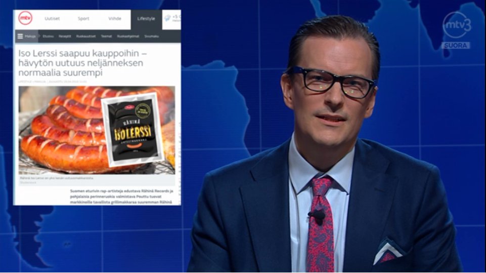 "Rähinän Iso Lerssi - elastinen rakenne ja kaksi uniikkia makua": katsomo.fi/#!/jakso/33006… #snlsuomi <a href="/andrewickstroem/">andre wickström 🇺🇦</a>