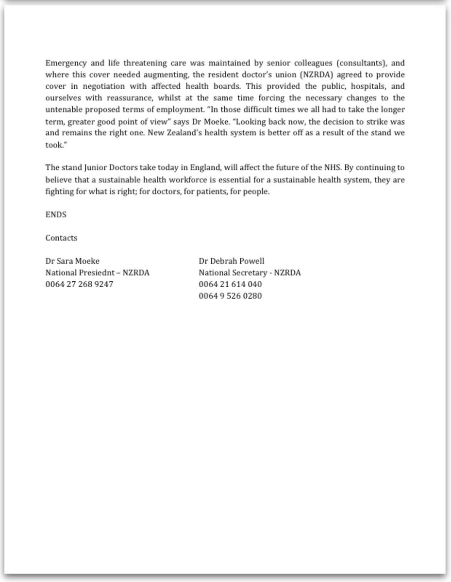 A very welcome message from our New Zealand colleagues. They have experience of difficult disputes