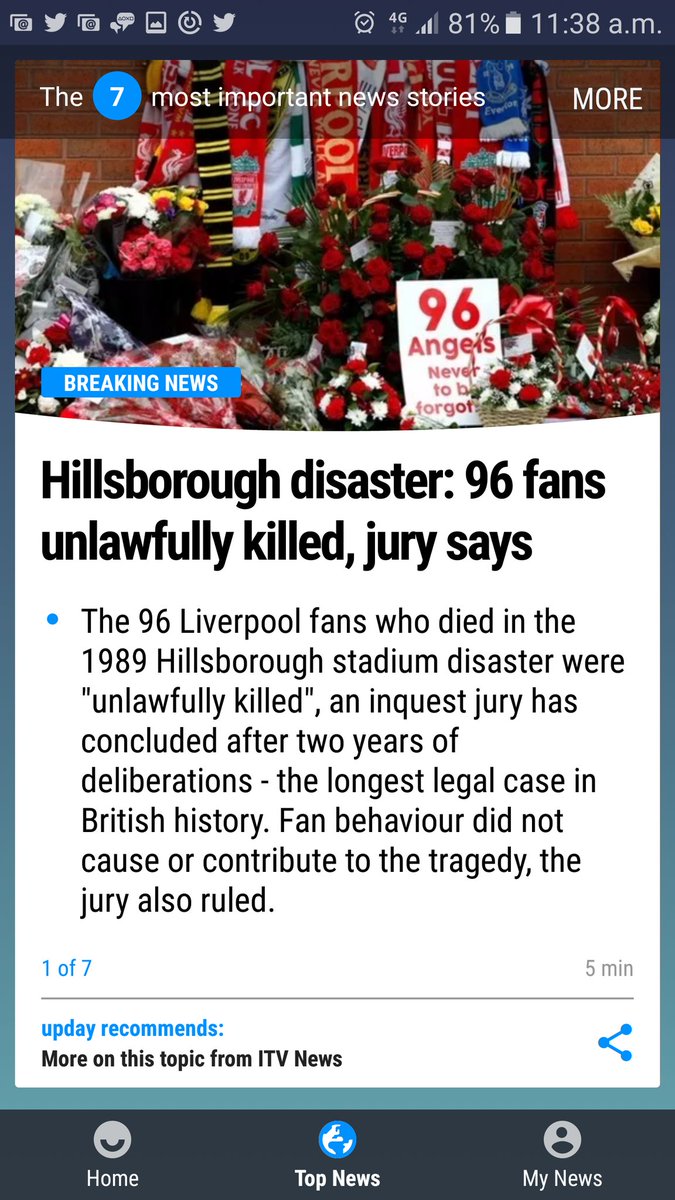 Finally some justice for the 96 people that lost their lives unnecessarily at the hands of incompetent police chiefs