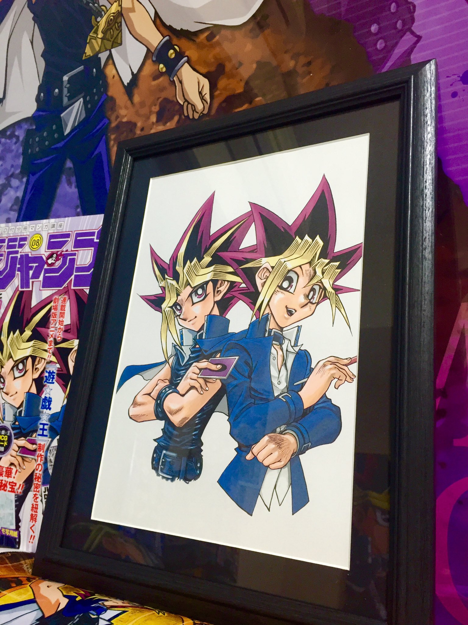 Twitter पर 蓮 投票 ヴ見て さにわプラチナ ジャンプ流遊戯王の複製原画は額縁に入れて飾ってます たった数百円の出費で カズキのイラストがリッチに展示できる Twitter पर 蓮 投票 ヴ見て さにわプラチナ ジャンプ流遊戯王の複製原画は額縁に入れて飾ってます たった数百円の出費で カズキのイラストがリッチに展示できる