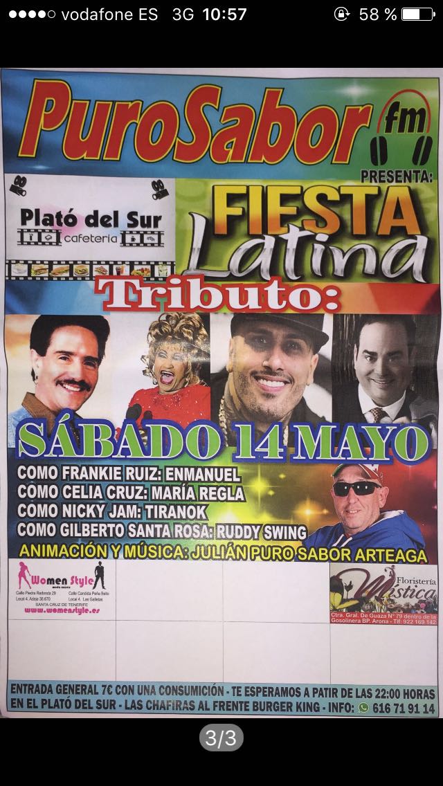 PuroSaborFM's tweet photo. @purosaborfm    los invita a la GRAN FIESTA LATINA en el Plato del Sur el día 14 de Mayo. NO pueden faltar https://t.co/yNOi79qNkU
