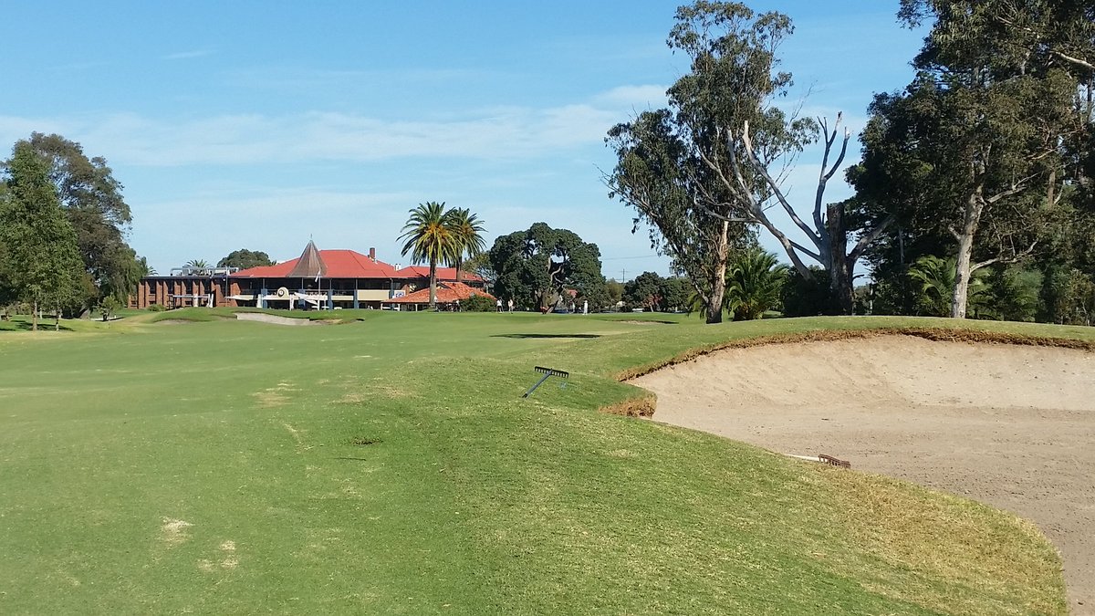 Toady at Patterson River Country Club. Awesome autumn Melbourne weather. Course in top condition. Golf was good also