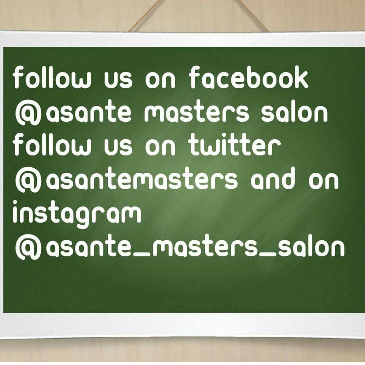 Asante Masters Salon (@asantemasters) on Twitter photo 