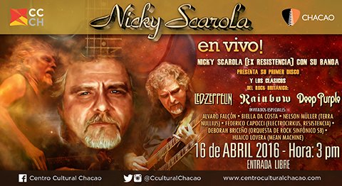 CculturalChacao's tweet photo. #ConCaracter se llama la 1era producción de Nicky Scarola, y lo presentará por primera vez en concierto #Mañana 3pm https://t.co/WTFP0VoGt5