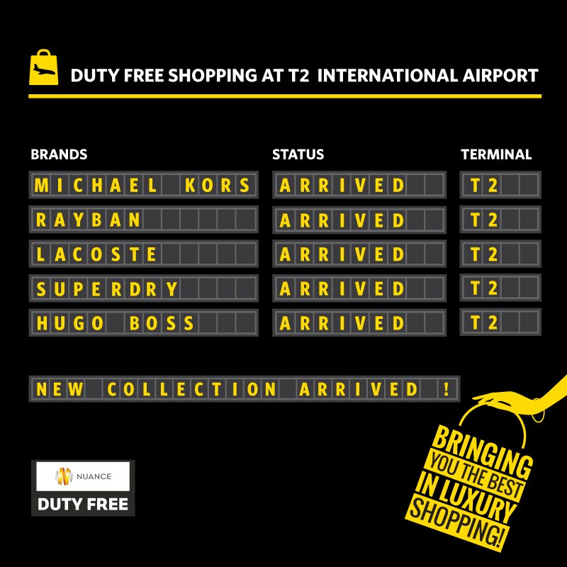 Take a tour of our fabulous new collections at <a href="/nuancedutyfree/">Nuance Duty Free</a>! #RayBan #MichaelKors #lacoste #Superdry #HugoBoss