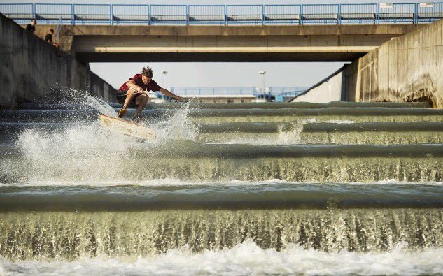 Junction23_'s tweet photo. // Drop weirs, not bombs. ---<| @mooreollie | #wakeskating #junction23 #rivers #oneill #water #waterway https://t.co/DInIgcihw8