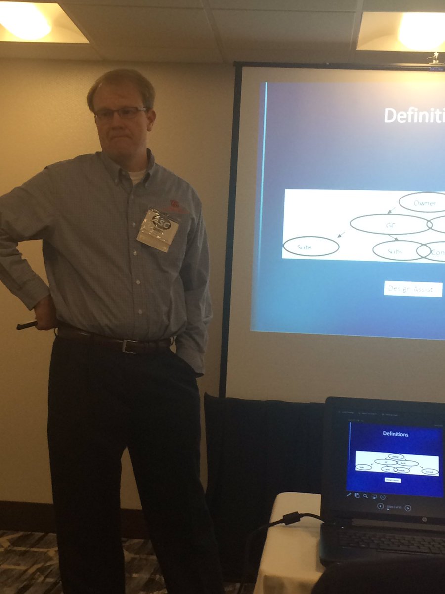 Professor Darren Olsen shares his research with design assist &amp; prefab with educators across the globe #ASC2016PROVO