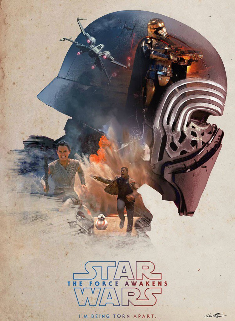 GeraldDeMattia's tweet photo. Absolutely incredible Sicario inspired The Force Awakens poster. I want to throw money at this so bad #StarWars https://t.co/fBxSY2jCwP