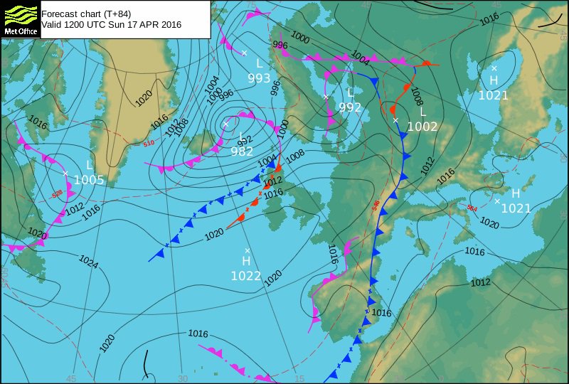 Met Office Pressure Charts