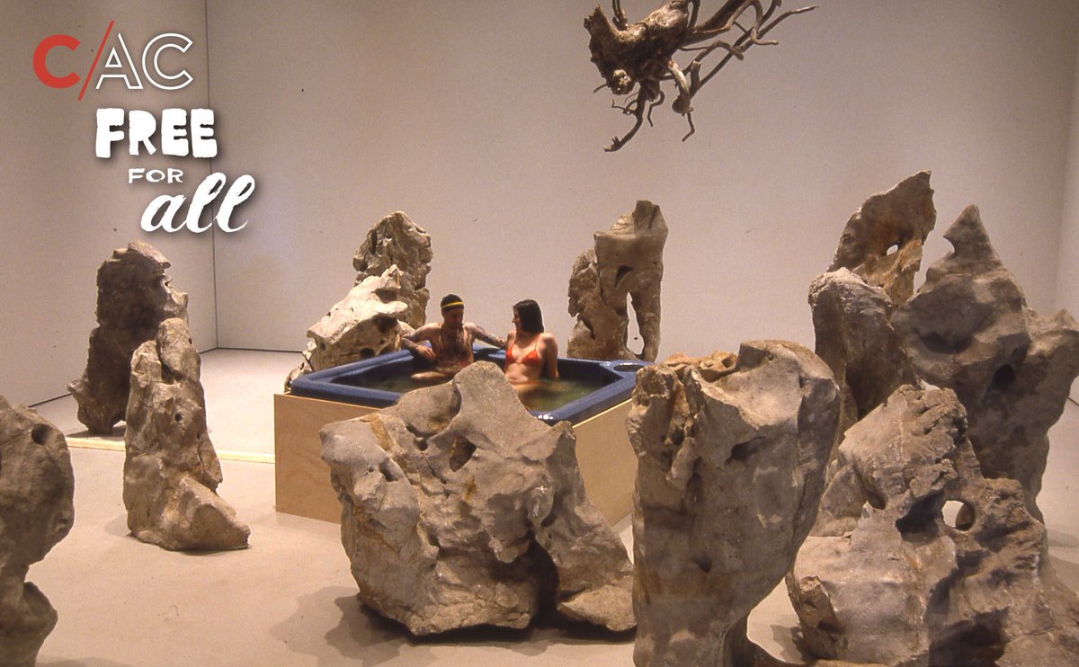 CincyCAC's tweet photo. Remember when: Hot tub in the gallery? #HotTubArtMachine #CACFreeForAll https://t.co/kgMMwfd1CP