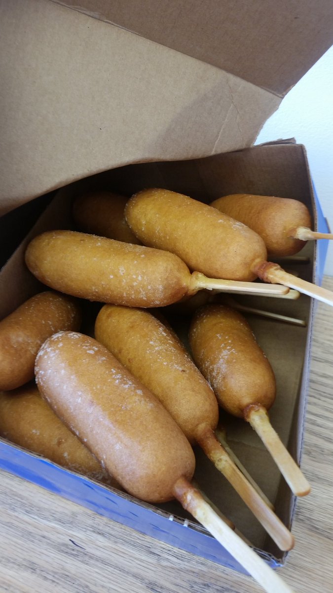 Well now that it's baseball season, summer is just around the corner. We're playing Corndog Cornhole for prizes!