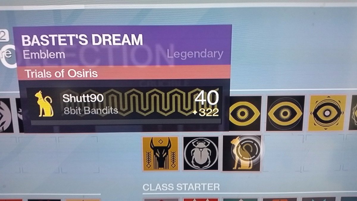 Shutt90's tweet photo. Possibly a new flawless emblem? #Destiny #TrialsofOsiris https://t.co/VTguOMwQ10