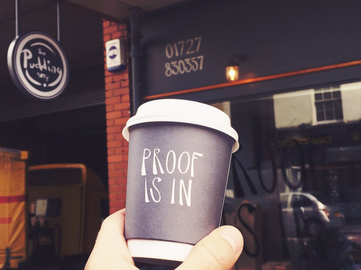 FonteyneSigns's tweet photo. Thanks @ThePuddingStop for the great Cappuccino this morning #signs #stalbans #bespoke #coffee #proofisin #pudstop https://t.co/nsXTQTpG8H
