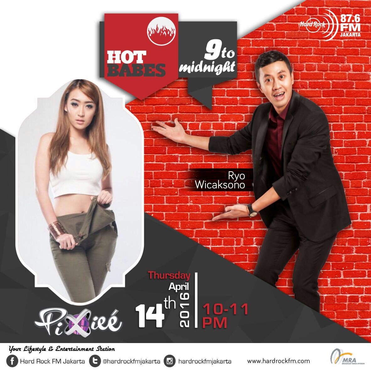 Siap-siap ditemenin #HotBabes kita, <a href="/Dj_Pixiee/">Rhenna Gautama</a> malam ini di #9ToMidnight brg <a href="/Ryowicaknoris/">Ryo Wicaksono</a>! Stay tune!