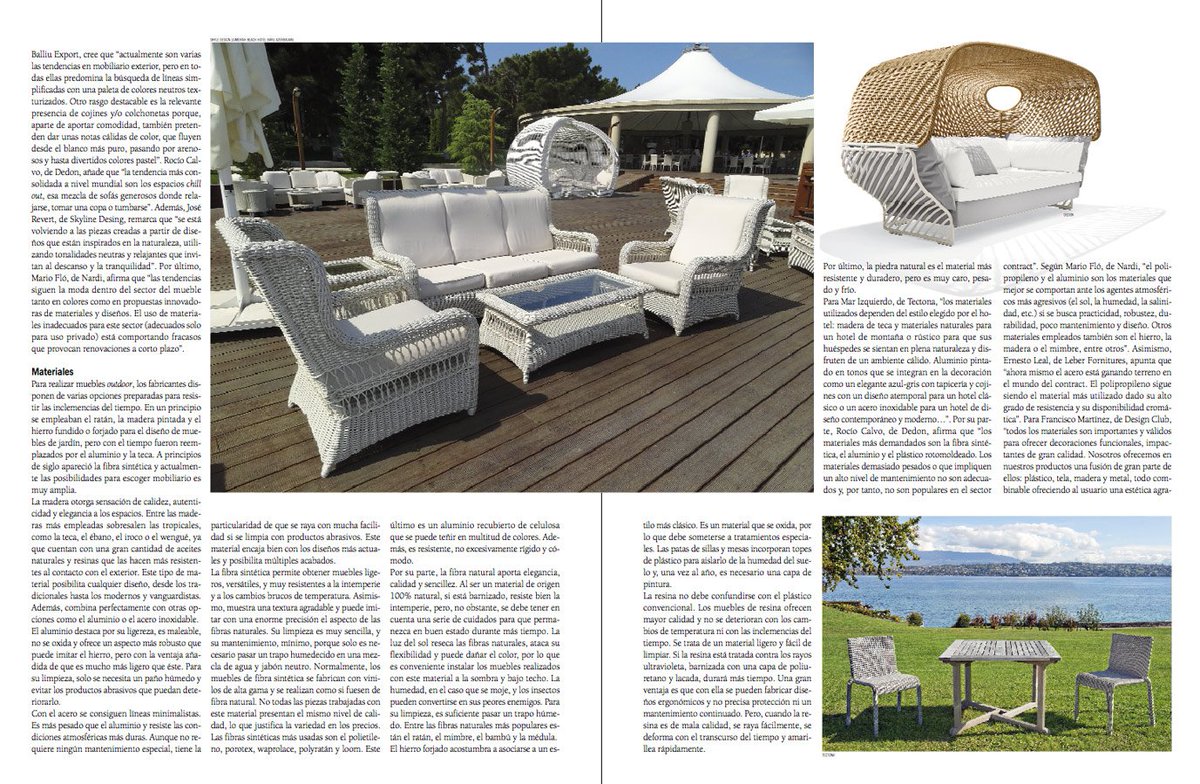 EHContract's tweet image. @grosfillexinc @gandiablascobcn @Expormim @EneaDesign @DesignClub_ Especial Mobiliario exterior