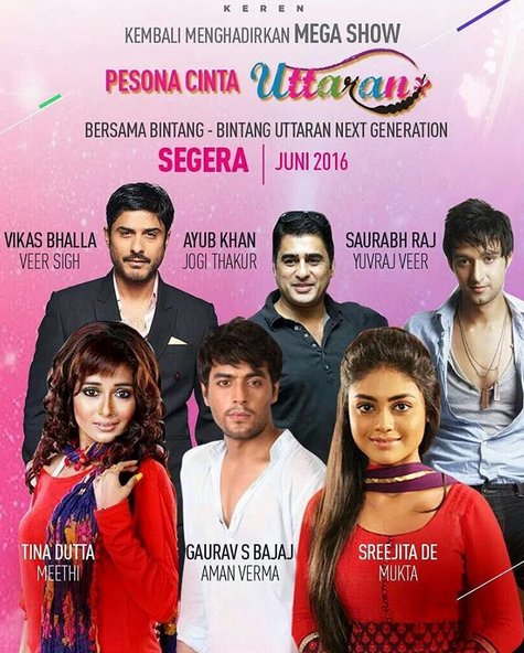 Selamat malam, waah Juni nanti "Pesona Cinta Uttaran" bintang2 Uttaran ini bakal datang loh. Cuma ANTV yg bisa ;)