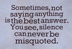 LeadToday's tweet image. Sometimes the only way to be heard is to remain silent.