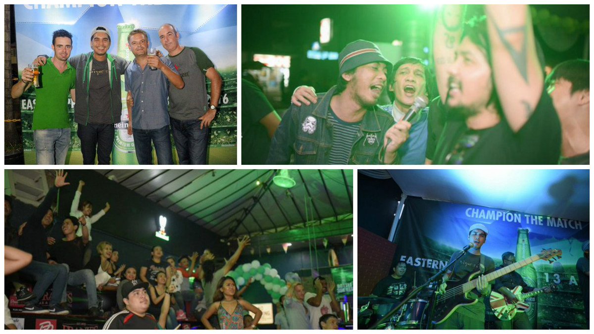 HeinekenID's tweet photo. The real nobar atmosphere also happened at @EasternPromise with team #sanbiro #ChampionTheMatch https://t.co/bujpkPeyin