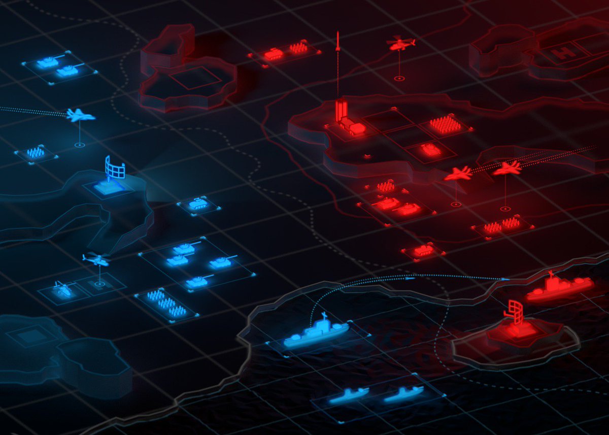 Digital Warfare concept #screenshotsaturday #b3d #blender #illustration #art #lowpoly #concept #gameart