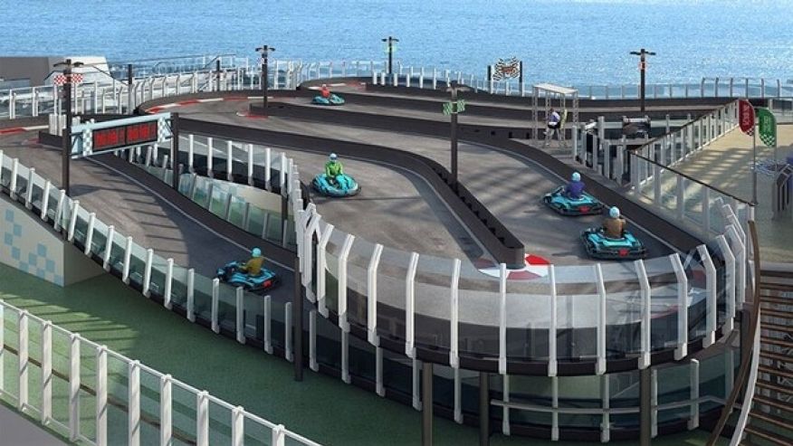 Joe_McDonald's tweet photo. Norwegian Cruise Line plans to build a go-cart track on a passenger ship. https://t.co/5oJHsHfJab https://t.co/ilkaPoWpG7