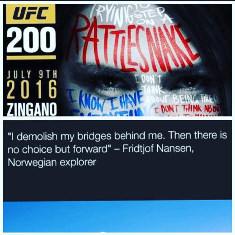 CatZingano's tweet photo. Rise and grind.... And move forward. #teamalphacat #alphacat2016 #ufc200 https://t.co/eyXKhjXRSM https://t.co/BBf0v5vDWy