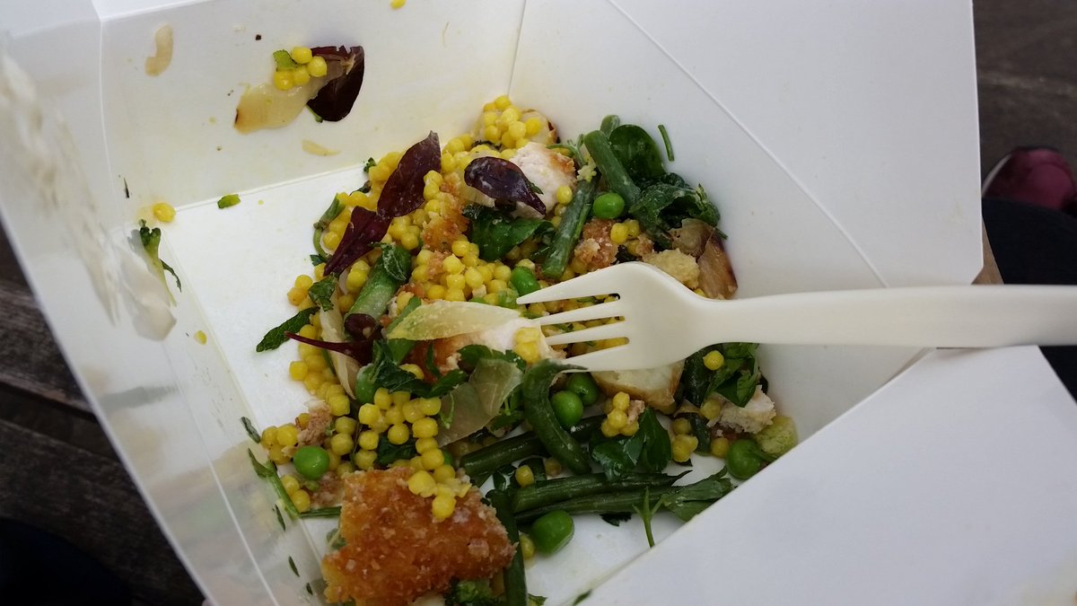 Emmaig1's tweet photo. Wow @modernpantry lunch was totally worth the trip!! #pankochicken #yuzu. Thanks for rec @muddyherts https://t.co/YhqUTMEjDo