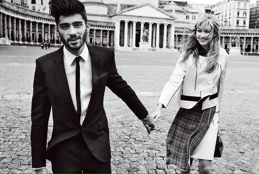 themodelspics's tweet photo. Gigi Hadid and Zayn Malik for Vogue USA #1 https://t.co/lP2o0G2Lh5