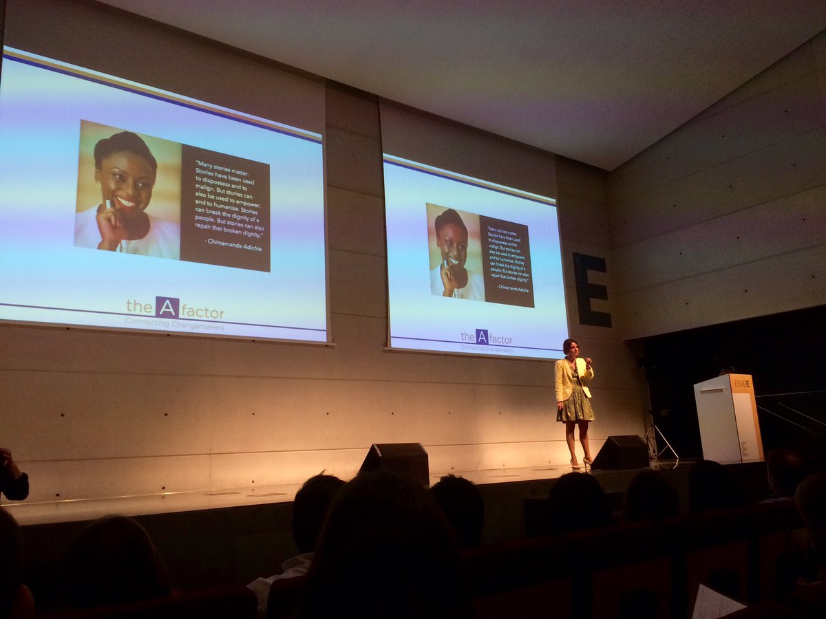 betsy_ev's tweet photo. "Stories can break the dignity of people, but stories can also repair that broken dignity"#ESADESocial #TheAfactor https://t.co/XZK7Xk8nqT