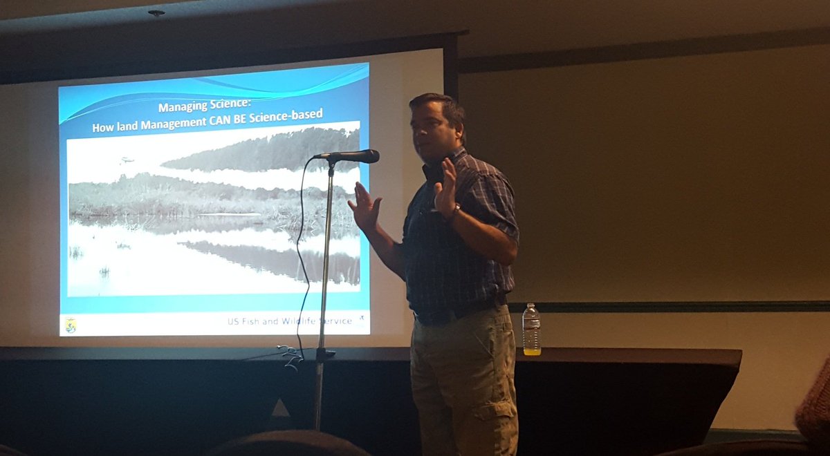 PronouncedYan's tweet photo. @usfws Mike Legare gives us the feds' perspective on science-based management #fltws #rhodeislandnative #notetoself https://t.co/kgLXeetEZV